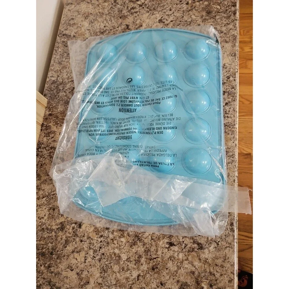 NIP Pampered Chef Donut Hole Cake Pop Pan #100373 Teal